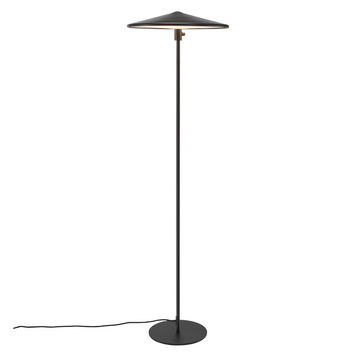minimalistické, jednoduché a funkční stojací svítidlo Balance se zabudovaným stmívačem (černá)
