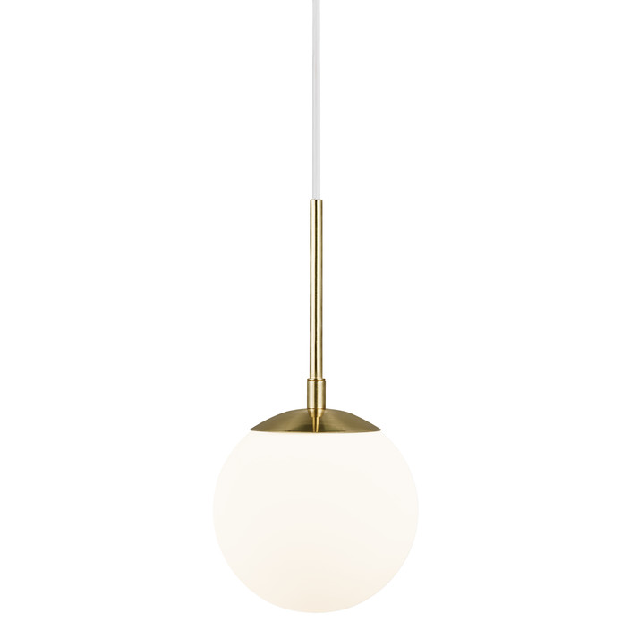 Nordlux Grant - elegantní závěsná lampa. Nadčasová kombinace skla, kovu a stylu. (Průměr: Ø15cm)