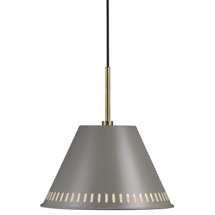 Elegantní lehce industriální svítidlo s mosazným detailem a zajímavým světelným efektem - Nordlux Pine. (šedá)
