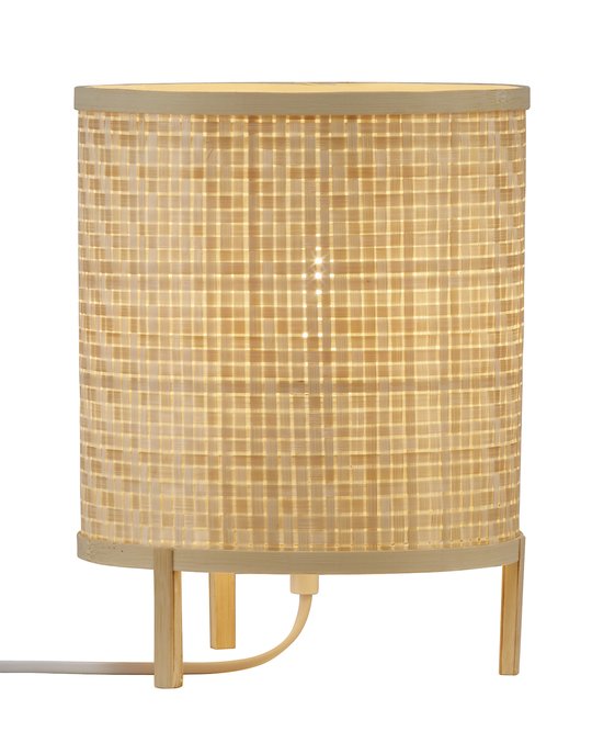 Ručně pletená lampa z bambusu, jednoduchý naturální design - Nordlux Trinidad