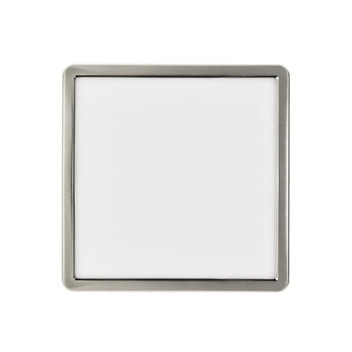 Jednoduché čtvercové stropní svítidlo Oja od Nordluxu vybavené funkcí Moodmaker (bílá, chrom)