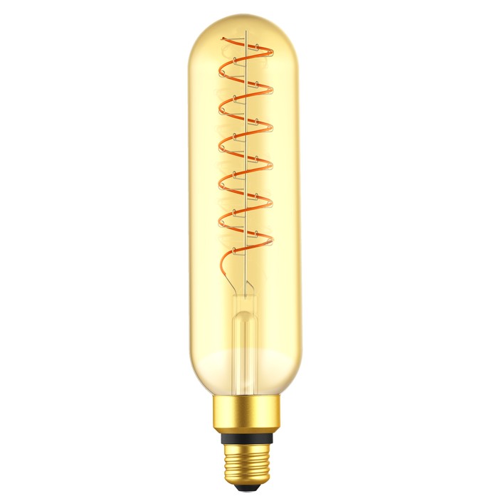 Designová Nordlux LED žárovka Spiral Tubular 7W E27 2000K (zlatá)
