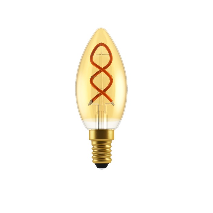 Nordlux LED žárovka Spiral Deco Candle 3W E14 (zlatá)