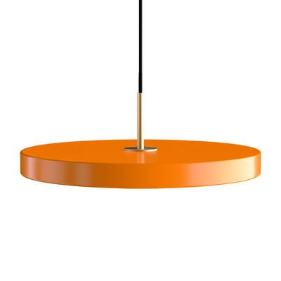 Jednoduchá a originální závěsná lampa UMAGE Asteria ve tvaru disku. Kovové stínidlo, LED žárovka. Šest barev. 