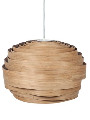 Udržitelná elegantní závěsná lampa z dýhy - Studio Vayehi Light 60 Cloud ve třech provedeních - javor, ořech, bambus.