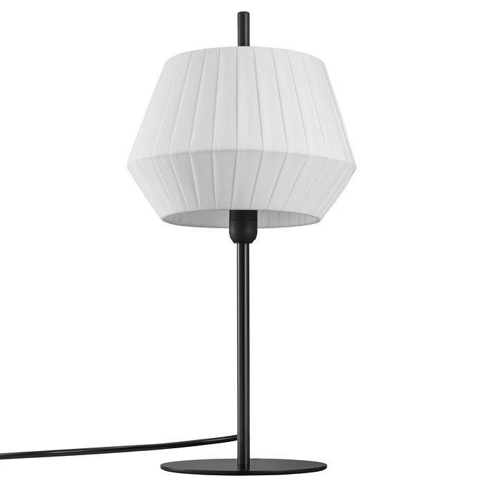 Originální nástěnná lampička Nordlux Dicte s efektem tlumeného světla, dostupná v bílé či béžové barvě. (bílá)