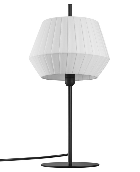 Originální nástěnná lampička Nordlux Dicte s efektem tlumeného světla, dostupná v bílé či béžové barvě.