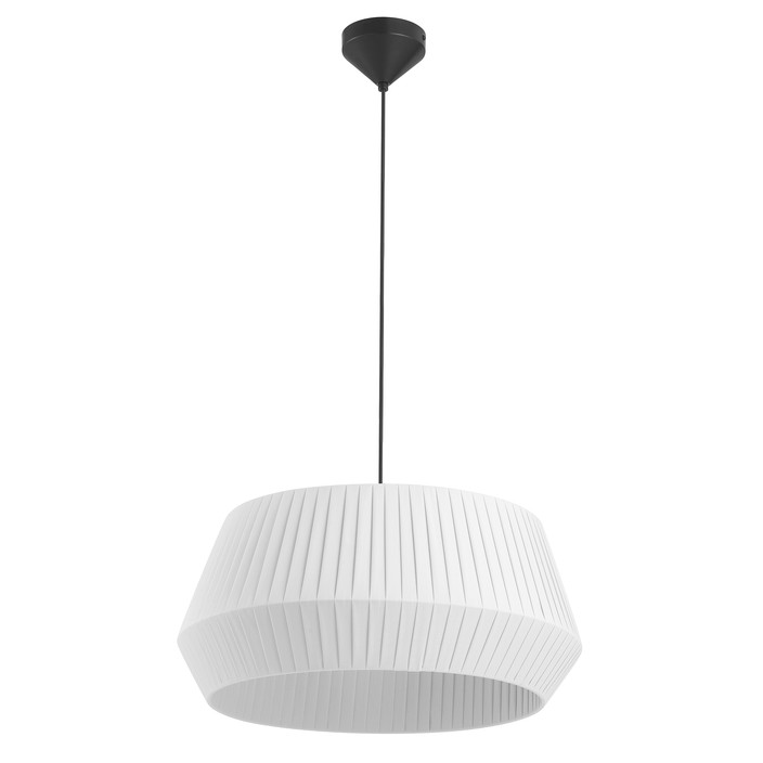 Originální závěsná lampa Nordlux Dicte 53 s efektem tlumeného světla, dostupná v bílé či béžové barvě. (bílá)