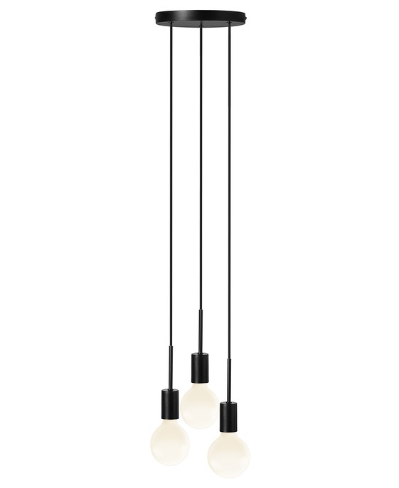 Závěsné dekorativní světlo Paco od Nordluxu v černé nebo mosazné variantě. Ideální v kombinaci s dekorativními žárovkami.  