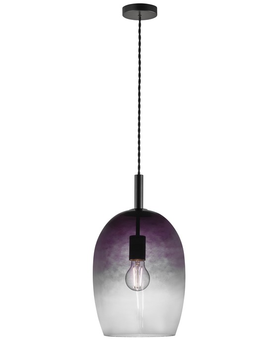 Elegantní jemné závěsné světlo Uma 23 v moderním podání. Oválné stínítko z foukaného skla podtrhuje zužující se tvar a bude ideální v kombinaci s dekorativní žárovkou. Ve třech barevných variantách - v kouřové, jantarové a opálové.