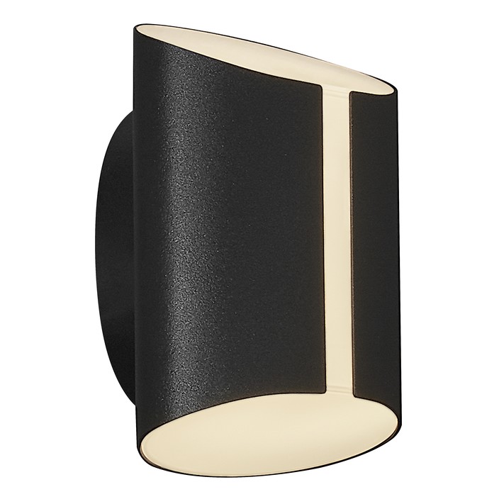Nástěnné svítidlo Grip od Nordluxu v zešikmeném designu. Hodí se do interiéru i exteriéru, vydává rozptýlené měkké světlo, které je stmívatelné pomocí Nordlux Smart Light aplikace. Dostupné v bílé a černé barvě. (černá)