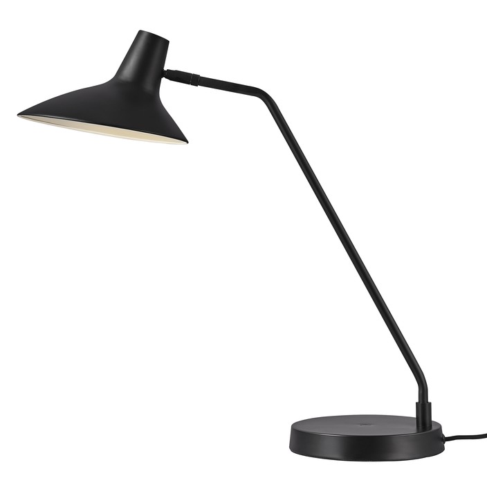 Kombinace funkčního a estetického - to je stolní lampička Darci od Nordluxu. Pomocí kloubu nastavíte směr svícení, díky čemuž se hodí do čtecího koutku. V černém provedení s matným sametovým povrchem. (černá)