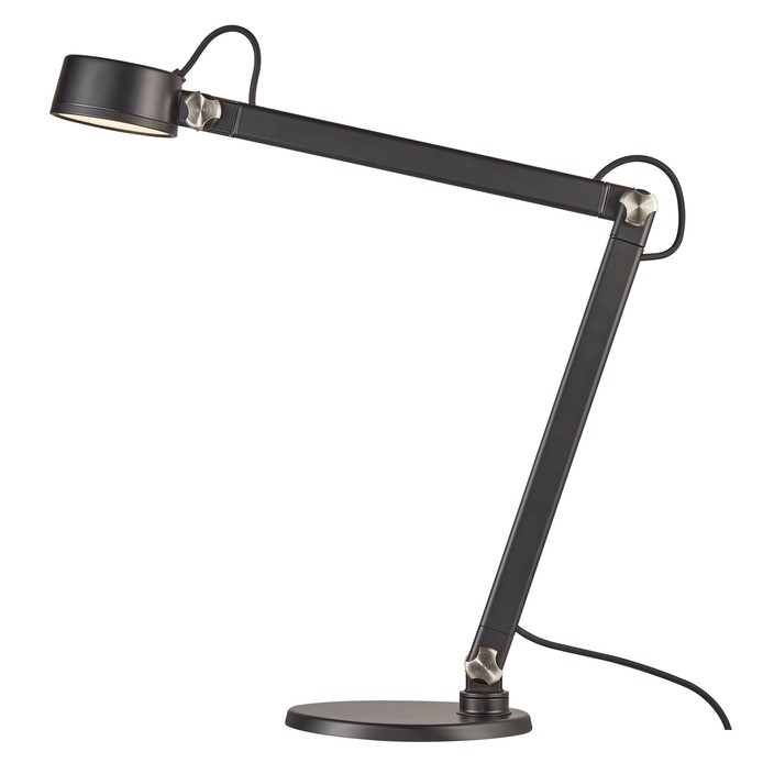 Stolní, nástěnné nebo lampa s klipem, Nobu od Nordluxu využijete kdekoliv bude třeba, v černém a šedém matném provedení. (černá)