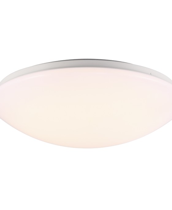 Světlo Ask od Nordluxu se zabudovaným LED zdrojem a pohybovým senzorem v bílém provedení.