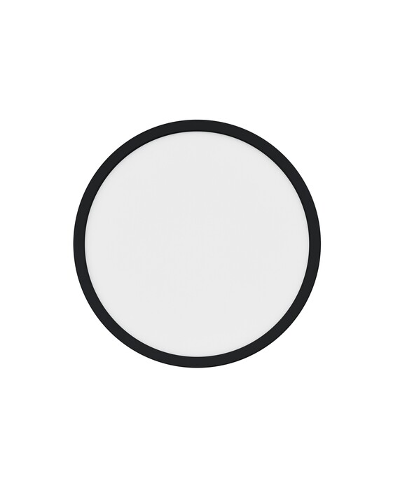 Jednoduché kruhové svítidlo Oja 42 v ultratenkém provedení s třístupňovým stmívačem ve černém provedení. Vyberte si ze dvou velikostí.