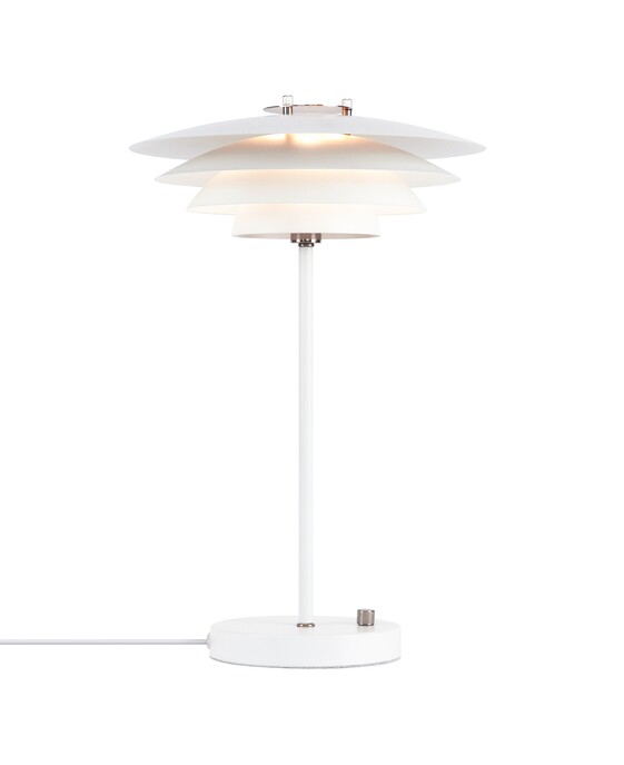 Exkluzivní stolní lampa z lakovaného kovu s typickými skandinávskými prvky a zajímavými průsvity Nordlux Bretagne
