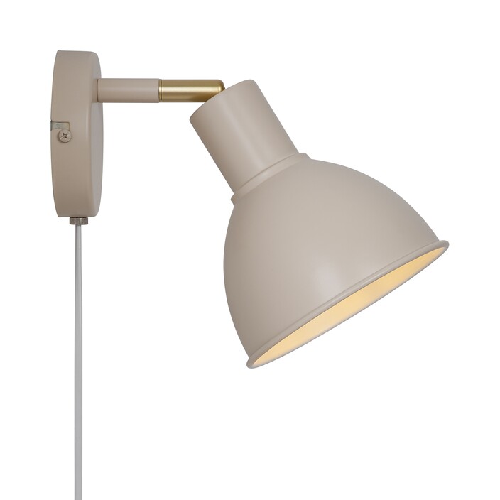 Retro kovová nástěnná lampa Nordlux Pop v šesti provedeních v pastelových barvách (béžová)