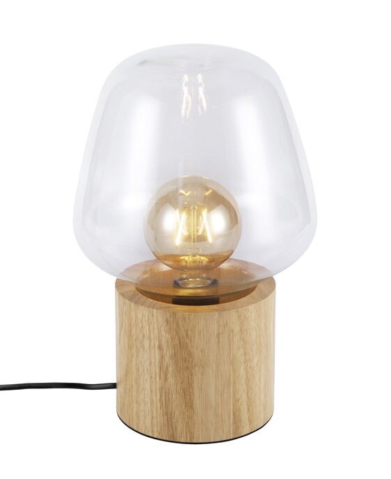 Christina od Nordluxu je světelná koule s betonovou nebo dřevěnou základnou, která rozptýlí světlo rovnoměrně po místnosti.