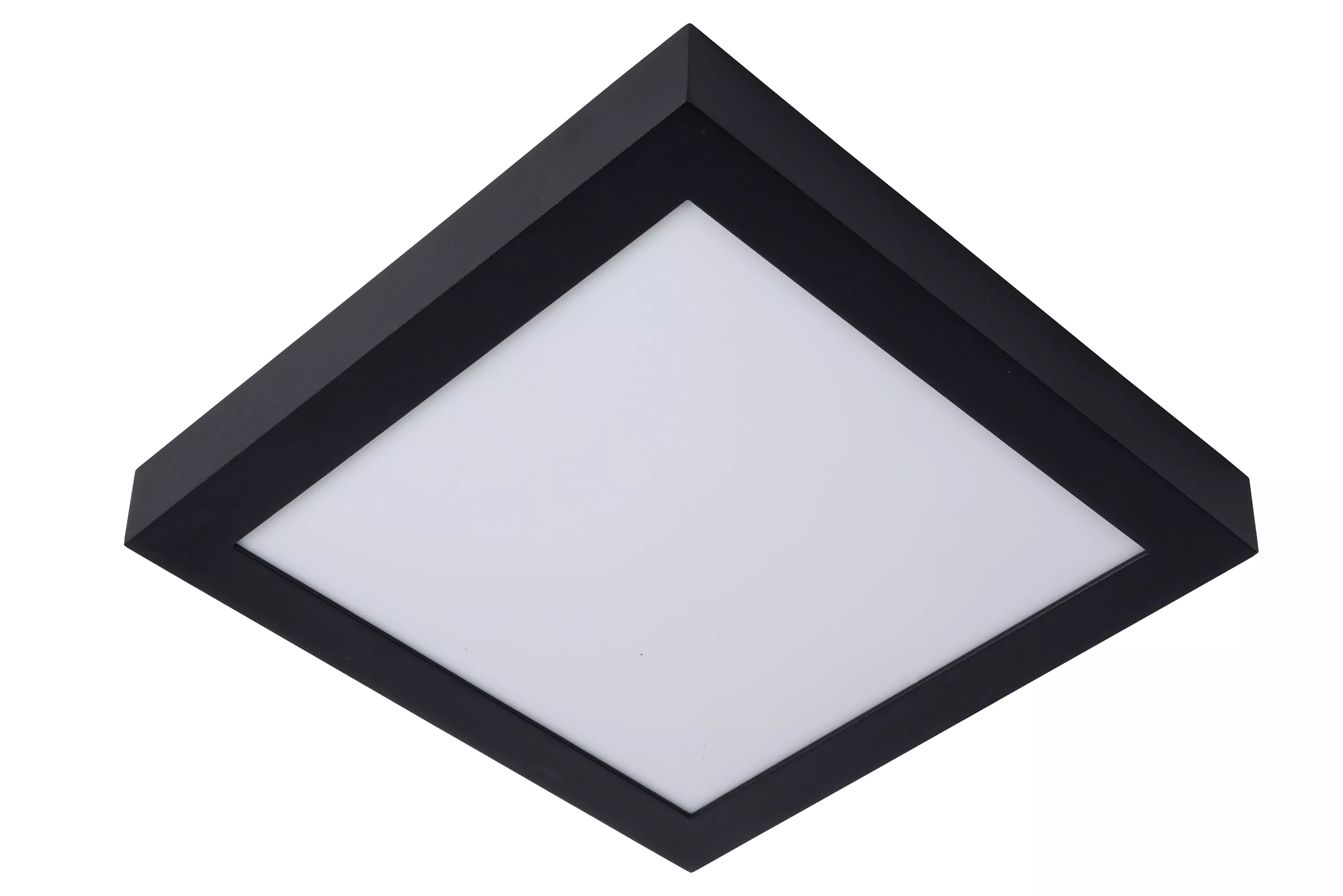 Kvalitní stropní svítidlo Brice v černém čtvercovém provedení. Při zakoupení externího stmívače je možné stmívat.
