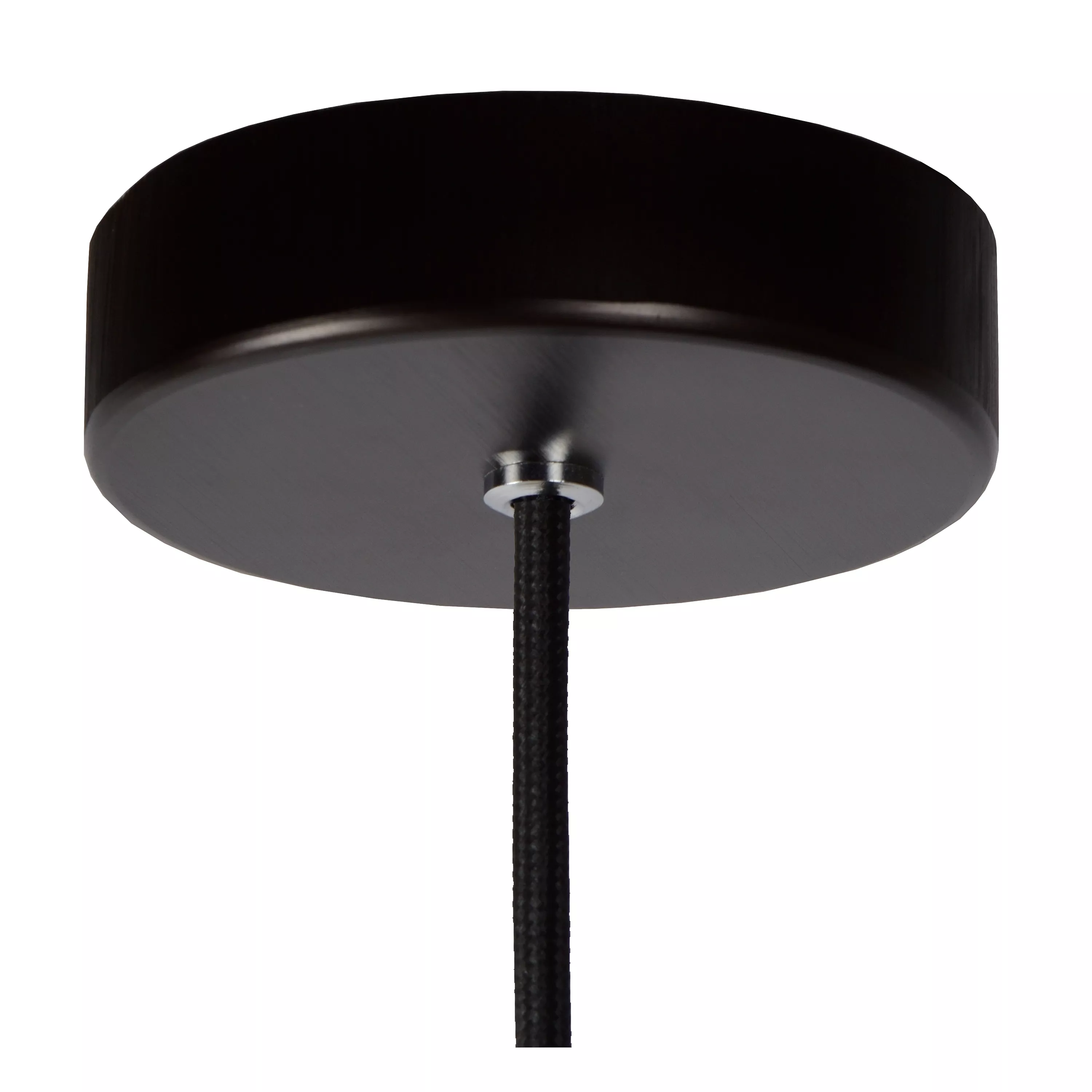 Jednoduché závěsné svítidlo Zino s poutavým designem v černém provedení s kouřovým sklem. Doplňte o dekorativní žárovku.