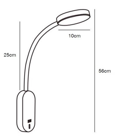 Nástěnná lampa Mason od Nordluxu - jednoduchost dovedená k dokonalosti. S třístupňovým stmívačem a USB konektorem