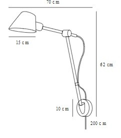Nástěnná lampa, která si posvítí přesně na to, co potřebujete! Má nastavitelné rameno i stínidlo, takže se přizpůsobí dokonale vašim požadavkům.