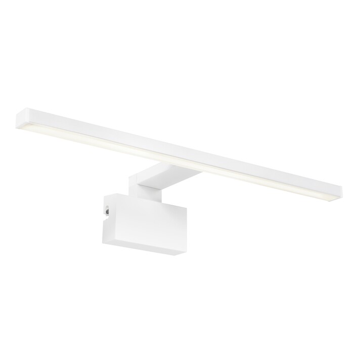 Koupelnové elegantní tenké světlo Marlee od Nordluxu umožňuje tři způsoby instalace – na zeď, na zrcadlo či na skříňku. Díky vysokému krytí ho využijete ve vlhkých prostorách. (bílá)
