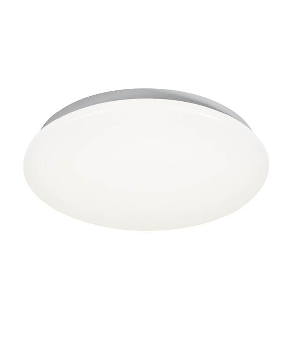Klasické stropní svítidlo Montone od Nordluxu na pohybový senzor s integrovanou LED žárovkou v bílém provedení. Díky vysokému krytí vhodné do koupelny.