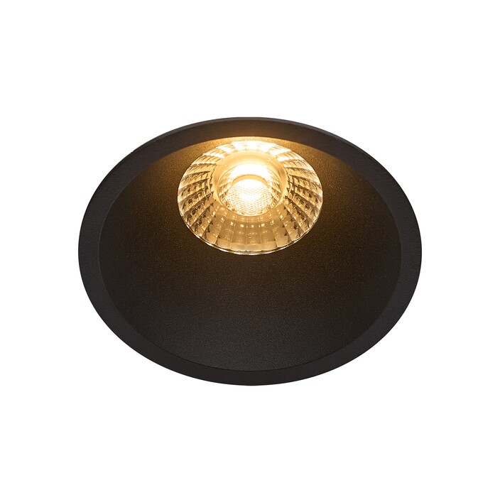 Vestavěná bodovka Albric je ideální do koupelny a poskytuje přirozené neoslňující světlo, bodovky lze paralelně zapojit a jsou dostupné v bílé a černé variantě. (černá)