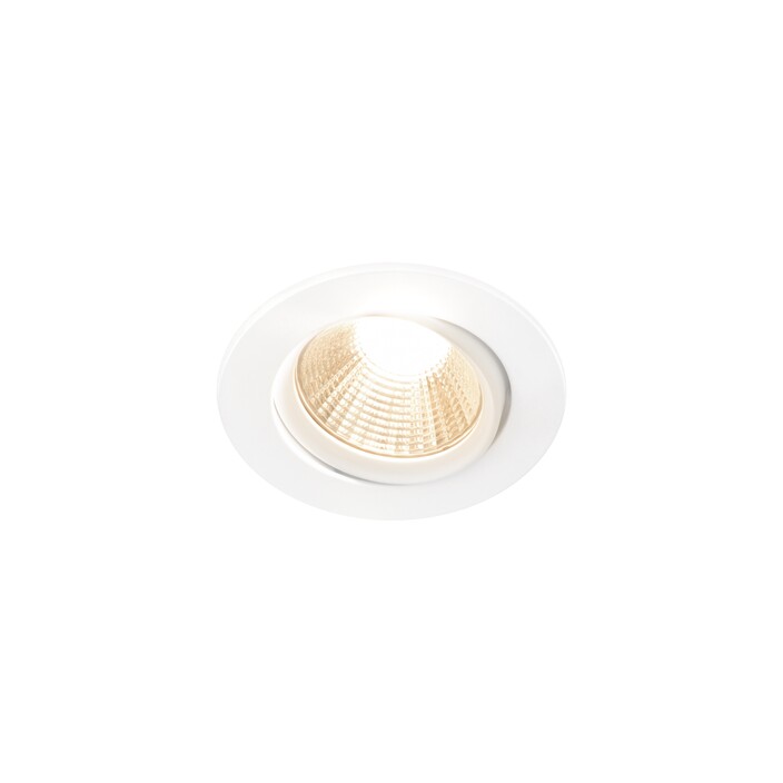 Vestavné svítidlo Fremont od Nordluxu. Nastavitelný sklon světla, úsporné LED provedení, 3 barevné varianty. (bílá)