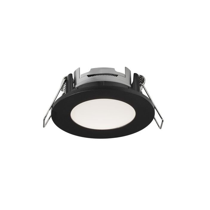 Sada 3 svítidel Nordlux Leonis má integrovanou LED diodu a rám z plastu, který přispívá k dlouhé životnosti a nízké spotřebě energie, ideální do koupelny. (černá)