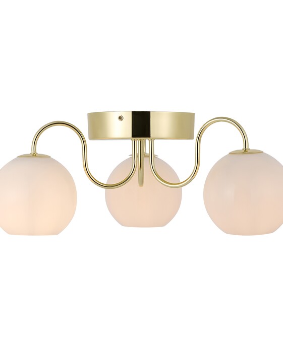 Stropní svítidlo Franca propojuje klasický lustr s moderním přístupem. Vintage detaily v kombinaci s moderním nádechem, skleněné kopule vydávají příjemné rozptýlené světlo.