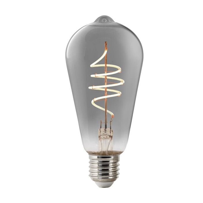 Designová chytrá stmívatelná LED žárovka pro svítidla se závitem E27. V kouřovém provedení. (kouřová)