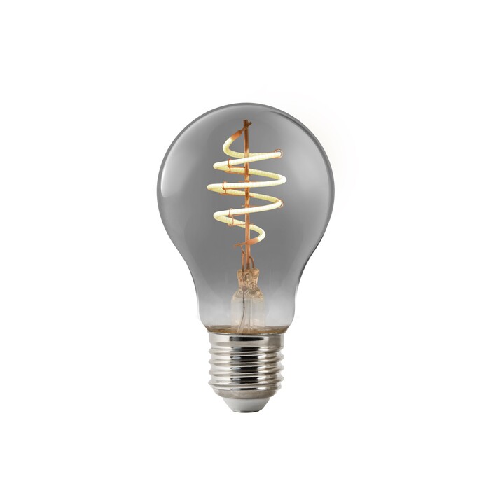 Designová chytrá stmívatelná LED žárovka pro svítidla se závitem E27. V kouřovém provedení. (kouřová)