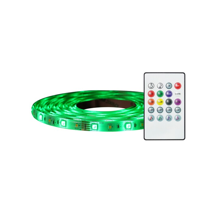Univerzální LED pásek od Nordluxu v délce 300 cm. Široká škála použití - do kuchyně, obývacího nebo dětského pokoje. Umožňuje nastavení barevné teploty nebo výběr z barev. V režimu Disco bliká do rytmu hudby. (Délka: 3m)