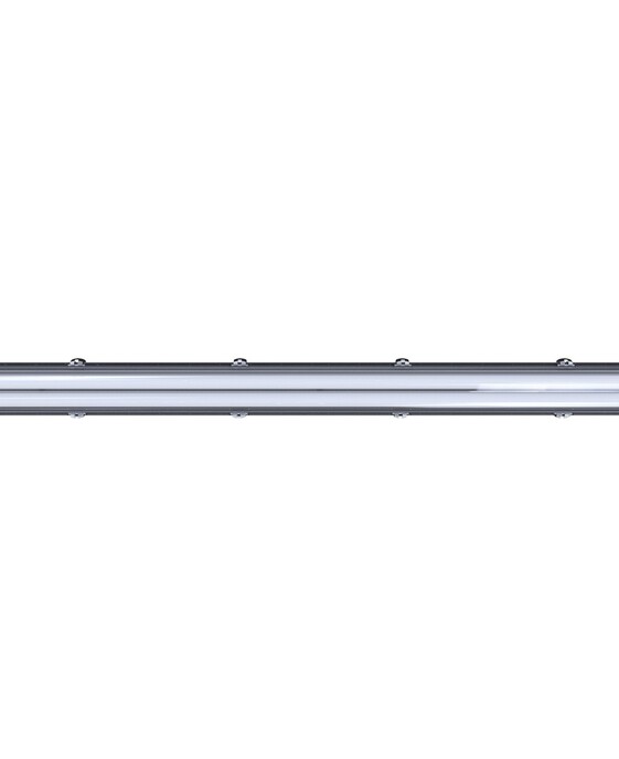 Výkonné prachotěsné zářivkové svítidlo Nordlux Works IP65 ve vysokém krytí s velkou odolností ve dvou výkonnostních variantách je vhodné do garáže nebo sklepa.