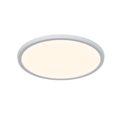 Stropní LED svítidlo Oja 29 IP54 3000/4000K nestmívatelné od Nordluxu kruhového tvaru v klasickém jednoduchém designu do koupelny.