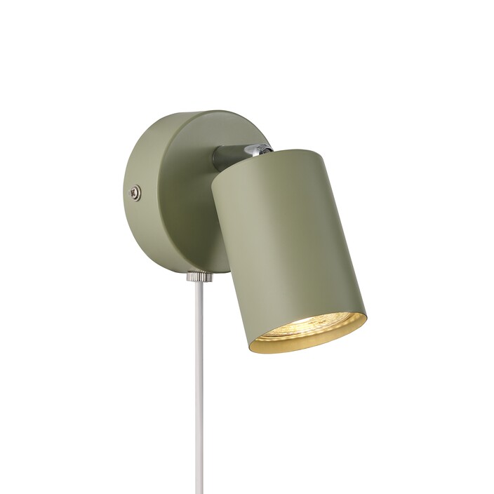 Minimalistická nástěnná lampička Nordlux Explore s flexibilní hlavou, v 7 barevných variantách. (zelená)