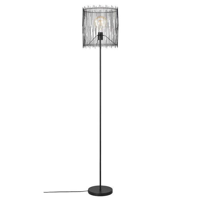 Stojací lampa Elvis se skládá z asymetrických tyčí, které dohromady tvoří elegantní osvětlení místnosti. (černá)