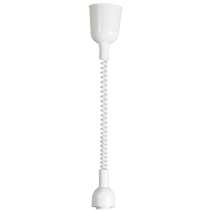 Jednoduchý spirálový závěs Nordlux z bílého plastu. Délka závěsu 50-150 cm. (bílá)