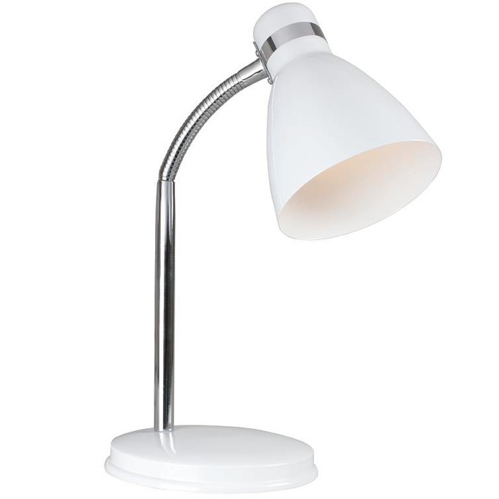 Malá elegantní nastavitelná stolní lampička Nordlux Cyclone z lakovaného kovu ve dvou barvách (bílá)
