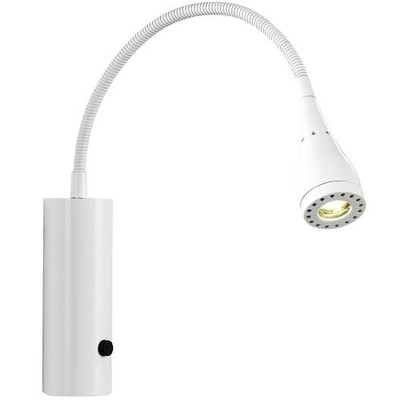 Jednoduchá nástěnná lampa Nordlux Mento s flexi ramenem v minimalistickém duchu