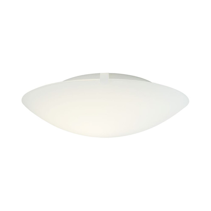 Minimalistické nástěnné/stropní svítidlo Nordlux Standard se skleněným stínidlem poskytujícím měkké a teplé světlo (bílá)