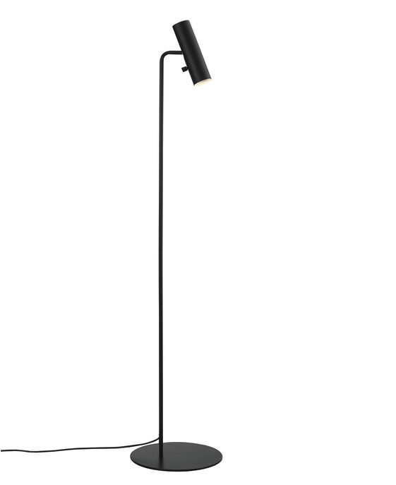 Minimalistická stojací lampa Mib 6 s úzkou nastavitelnou hlavou ve dvou barevných provedeních