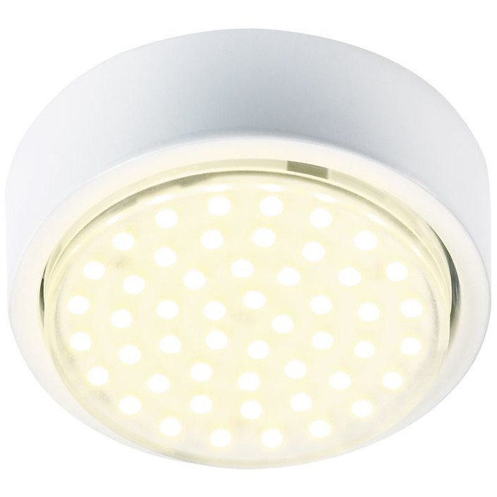 Bílé bodové LED svítidlo Nordlux Geyer ve stylovém designu vhodné k osvětlení skříní (bílá)