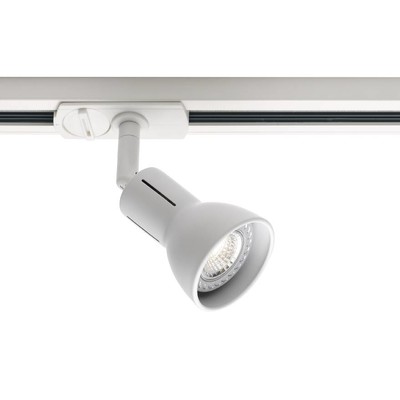 Flexibilní stropní svítidlo Nordlux Munin s nastavitelnou hlavou pro systém Link v bílé a černé barvě.