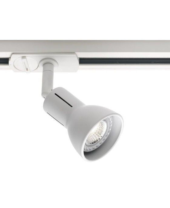 Flexibilní stropní svítidlo Nordlux Munin s nastavitelnou hlavou pro systém Link v bílé a černé barvě.