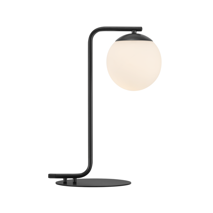 Nordlux Grant - elegantní stolní lampička. Nadčasová kombinace skla, kovu a stylu (černá)