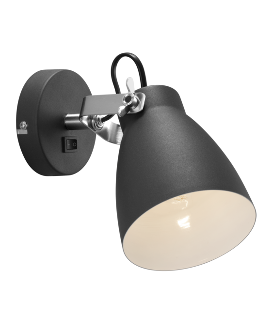 Nordlux Largo - kovová nástěnná lampa s dotekem industriálního stylu 