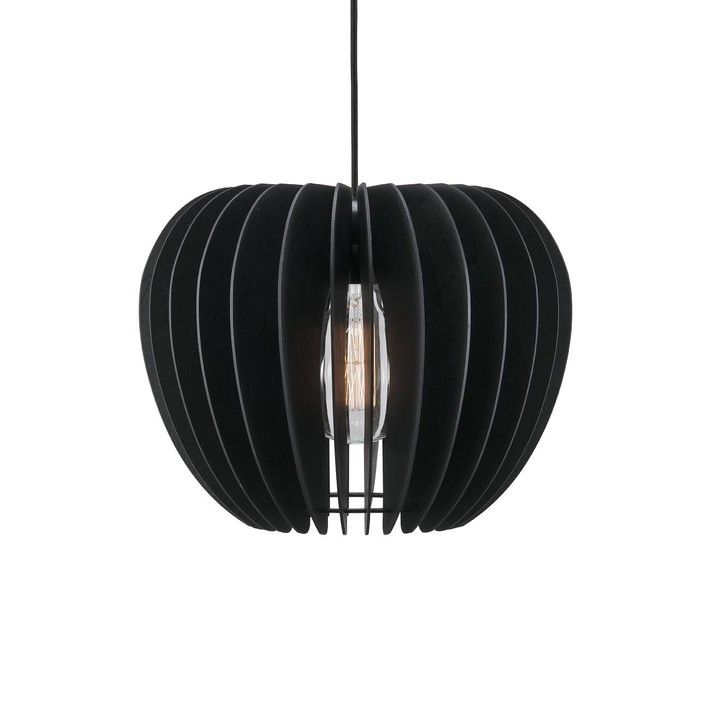 Lamelová závěsná lampa Tribeca od Nordluxu -  originální a důmyslná (černá)